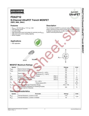 FDA2712 datasheet  